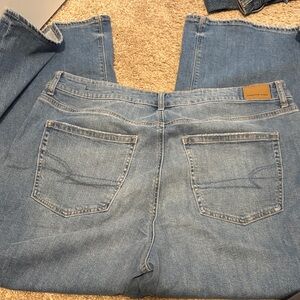 Ae dream drape stretch wide leg jean